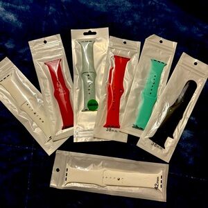 6 38mm Apple watch silicone replacement band